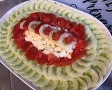 Une image de l'étape 6 de Salade de concombre aux tomates,olives et fromage frais.