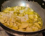 A picture of step 6 of Aloo Posto (Potatoes cooked with poppy seed paste).