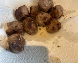 A picture of step 4 of Football Inspired Lamb Meatballs ⚽️.