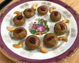 A picture of step 7 of Besan Ladoo.