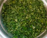 A picture of step 2 of Methi Matar Malai.
