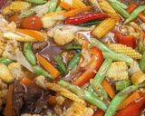 Gambar langkah 6 resipi Daging Masak Paprik.