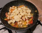 A picture of step 5 of Gnocchi with Cherry Tomatoes and Shrimp.