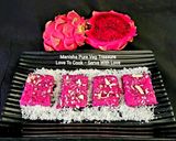 A picture of step 5 of Red Dragon Fruit Coconut Burfi.