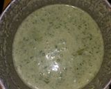 A picture of step 2 of Hari mirch or dahi ki chutney.