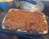 A picture of step 9 of Mixed Meat, Ham, and Cheese Lasagna.