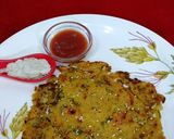 A picture of step 6 of Leftover Poha chilla With Fresh Veggies.