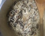 A picture of step 2 of Mushroom risotto with pork.