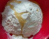 A picture of step 1 of Maida /flour poory / halwai poory.