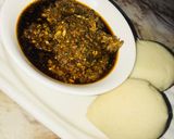 A picture of step 7 of Moringa soup(miyar zogale).