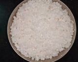 A picture of step 1 of Sabudana Vada.