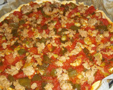 Foto del paso 13 de la receta: Coca de masa brisa con tomate, pimiento y atún