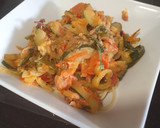 Foto del paso 4 de la receta: Pasta con verduras veraniegas y tahini
