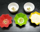 A picture of step 3 of Bhapa doi (steamed yoghurt pudding).