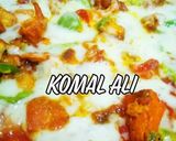 A picture of step 1 of #Spicy chicken creamy pizza.