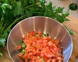 A picture of step 2 of Perfect Tabbouleh.