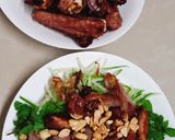 Hình bước làm 4 của món Bún trộn thịt nướng
