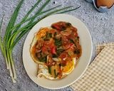 Foto langkah ke 4 dari resep Telur Ceplok Saus Tiram.