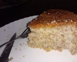 A picture of step 5 of Egg less banana cake.
