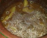 A picture of step 3 of Allu gosht.