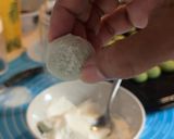 Foto langkah ke 6 dari resep 1 Adonan 3 Rasa (Thumbprint Cookies, Pandan Snow Ball, Palm Cheese Cookies).
