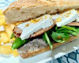 Foto del paso 4 de la receta Bocadillo de lomo con paté a la naranja