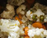 A picture of step 1 of Bhaji (mixed vegetables gravy).
