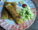 A picture of step 1 of Veg roll.