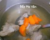 Hình bước làm 1 của món Canh sườn non nấu táo đỏ và nấm