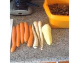 Bableves füstölt csülökkel recept fázis 2 fotója