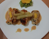 Foto del paso 7 de la receta: Pechuga de pollo rellena, bañada en crema de queso con chipotle