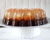 Foto langkah ke 10 dari resep Puding Buah Cocktail Lapis Cokelat.