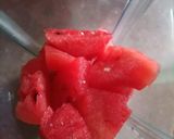 A picture of step 1 of Watermelon Slush.