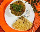 A picture of step 3 of Kathiyawadi Special Papadi ni Shaak (papadi Sabji).
