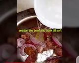 A picture of step 2 of Beef and coconut stir fry.