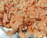 A picture of step 2 of Gajar Halwa Cup cakes.