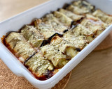 Foto del paso 7 de la receta: Canelones de berenjena rellenos de patata, bacon y queso
