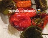A picture of step 5 of New Green and Red Pepper Salad from My Garden, Potatoes, and Red Onion.
