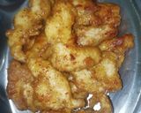 A picture of step 2 of Dragon chicken.