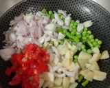 A picture of step 2 of Pohe | Maharashtrian street food.