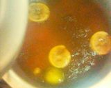 A picture of step 3 of Lemon tea#Endofyearchallenge.