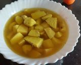 A picture of step 1 of Colocasia Curry.