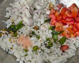 A picture of step 3 of Onion and Tomato Tempered Curd Rice.