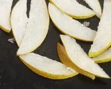 A picture of step 2 of Caramelized pear.