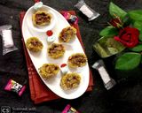 A picture of step 9 of Mashmellow jelly rice crisps chocolate rolls.