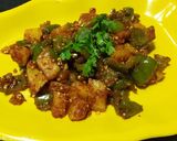 सिमला बटाटा भाजी (shimla batata bhaji recipe in marathi) रेसिपी स्टेप 6 फोटो 