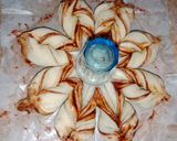 A picture of step 4 of Nutella Star Bread.