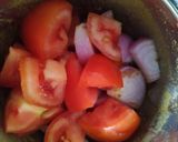 A picture of step 2 of Aachari Bhindi.