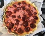 Une image de l'étape 8 de Tarte aux quetsches et pralines roses.