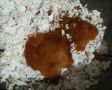 A picture of step 1 of Chhunchi patra pitha.